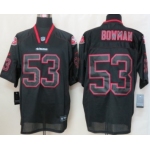 Nike San Francisco 49ers #53 Navorro Bowman Lights Out Black Elite Jersey