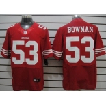 Nike San Francisco 49ers #53 Navorro Bowman Red Elite Jersey