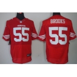 Nike San Francisco 49ers #55 Ahmad Brooks Red Elite Jersey