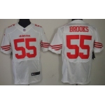 Nike San Francisco 49ers #55 Ahmad Brooks White Elite Jersey