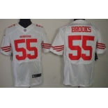 Nike San Francisco 49ers #55 Ahmad Brooks White Elite Jersey