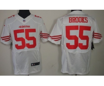 Nike San Francisco 49ers #55 Ahmad Brooks White Elite Jersey