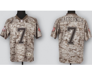 Nike San Francisco 49ers #7 Colin Kaepernick 2013 USMC Camo Elite Jersey