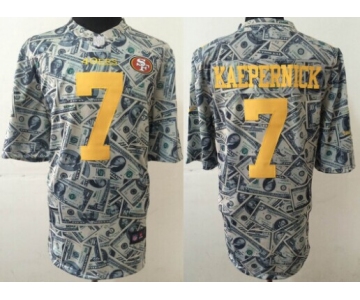 Nike San Francisco 49ers #7 Colin Kaepernick Dollars Fashion Elite Jersey