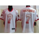 Nike San Francisco 49ers #7 Colin Kaepernick Drift Fashion White Elite Jersey