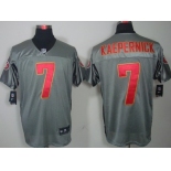 Nike San Francisco 49ers #7 Colin Kaepernick Gray Shadow Elite Jersey