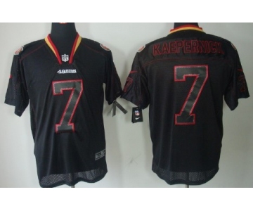 Nike San Francisco 49ers #7 Colin Kaepernick Lights Out Black Elite Jersey