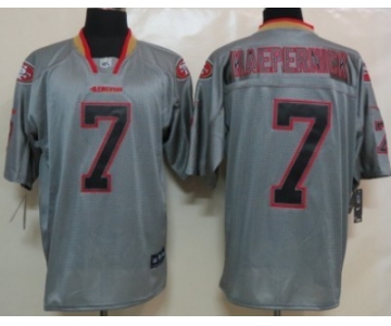 Nike San Francisco 49ers #7 Colin Kaepernick Lights Out Gray Elite Jersey