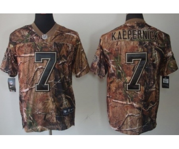 Nike San Francisco 49ers #7 Colin Kaepernick Realtree Camo Elite Jersey