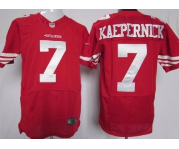 Nike San Francisco 49ers #7 Colin Kaepernick Red Elite Jersey