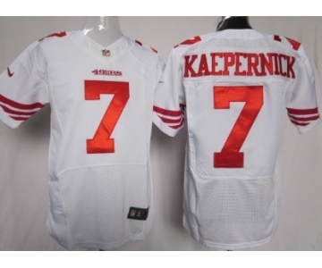 Nike San Francisco 49ers #7 Colin Kaepernick White Elite Jersey