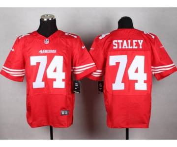 Nike San Francisco 49ers #74 Joe Staley Red Elite Jersey