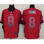 Nike San Francisco 49ers #8 Steve Young Drift Fashion Red Elite Jersey