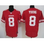 Nike San Francisco 49ers #8 Steve Young Red Elite Jersey