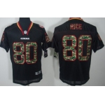 Nike San Francisco 49ers #80 Jerry Rice Black With Camo Elite Jersey