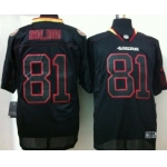 Nike San Francisco 49ers #81 Anquan Boldin Lights Out Black Elite Jersey