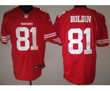 Nike San Francisco 49ers #81 Anquan Boldin Red Elite Jersey