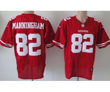 Nike San Francisco 49ers #82 Mario Manningham Red Elite Jersey