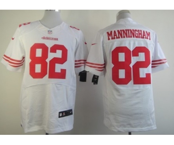 Nike San Francisco 49ers #82 Mario Manningham White Elite Jersey