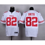 Nike San Francisco 49ers #82 Torrey Smith White Elite Jersey