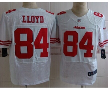 Nike San Francisco 49ers #84 Brandon Lloyd White Elite Jersey