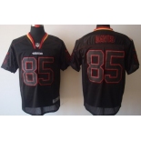 Nike San Francisco 49ers #85 Vernon Davis Lights Out Black Elite Jersey