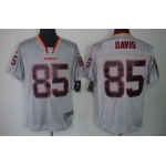 Nike San Francisco 49ers #85 Vernon Davis Lights Out Gray Elite Jersey