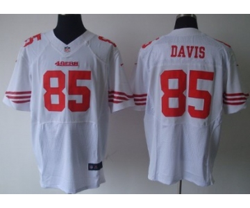 Nike San Francisco 49ers #85 Vernon Davis White Elite Jersey