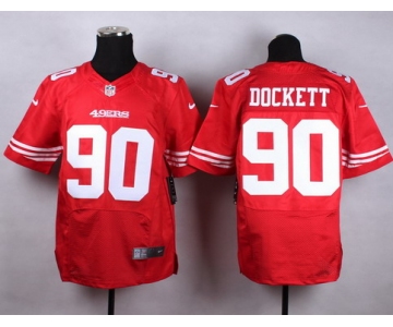 Nike San Francisco 49ers #90 Darnell Dockett Red Elite Jersey