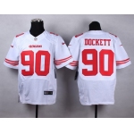 Nike San Francisco 49ers #90 Darnell Dockett White Elite Jersey