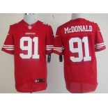 Nike San Francisco 49ers #91 Ray McDonald Red Elite Jersey