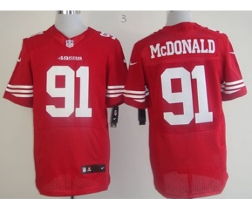 Nike San Francisco 49ers #91 Ray McDonald Red Elite Jersey