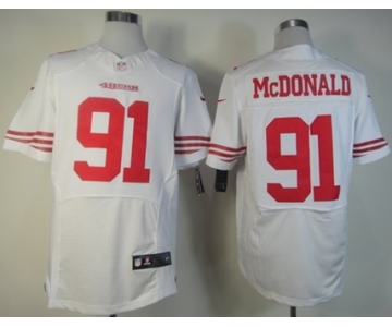 Nike San Francisco 49ers #91 Ray McDonald White Elite Jersey