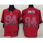 Nike San Francisco 49ers #94 Justin Smith Drift Fashion Red Elite Jersey