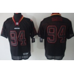 Nike San Francisco 49ers #94 Justin Smith Lights Out Black Elite Jersey