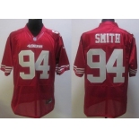 Nike San Francisco 49ers #94 Justin Smith Red Elite Jersey