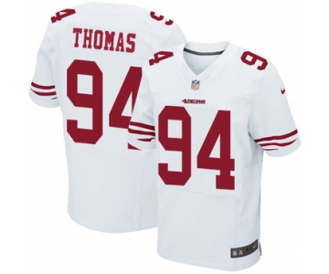 Nike San Francisco 49ers #94 Solomon Thomas White Men's Stitched NFL Elite Jersey