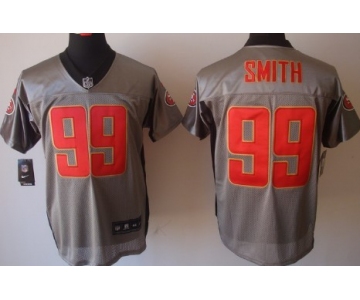 Nike San Francisco 49ers #99 Aldon Smith Gray Shadow Elite Jersey