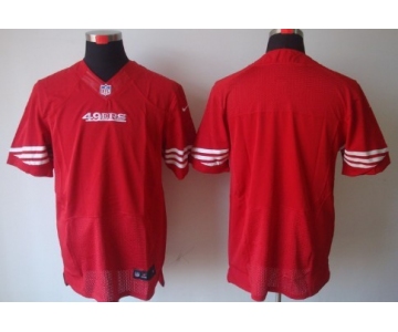 Nike San Francisco 49ers Blank Red Elite Jersey