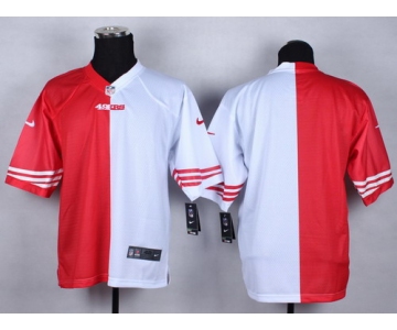 Nike San Francisco 49ers Blank Red/White Two Tone Elite Jersey