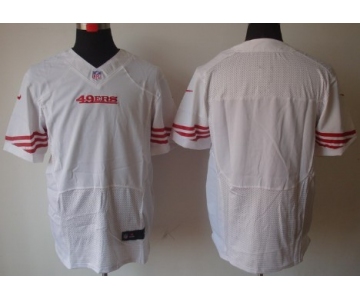 Nike San Francisco 49ers Blank White Elite Jersey