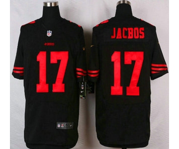 San Francisco 49ers #17 Chuck Jacobs 2015 Nike Black Elite Jersey