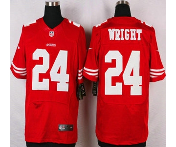 San Francisco 49ers #24 Shareece Wright Nike Red Elite Jersey