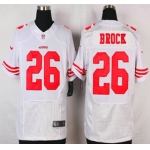 San Francisco 49ers #26 Tramaine Brock Nike White Elite Jersey