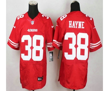 San Francisco 49ers #38 Jarryd Hayne Nike Red Elite Jersey