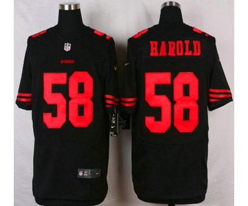 San Francisco 49ers #58 Eli Harold 2015 Nike Black Elite Jersey