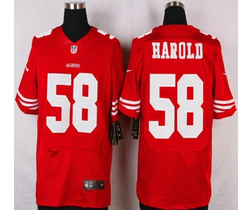 San Francisco 49ers #58 Eli Harold Nike Red Elite Jersey