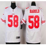 San Francisco 49ers #58 Eli Harold Nike White Elite Jersey