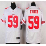 San Francisco 49ers #59 Aaron Lynch Nike White Elite Jersey