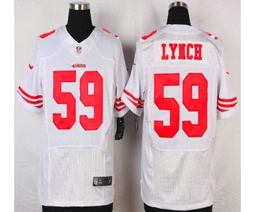 San Francisco 49ers #59 Aaron Lynch Nike White Elite Jersey